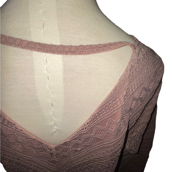 Torrid size 1 plus size mauve lace dress NWTS 14/16 - Picture 6 of 10